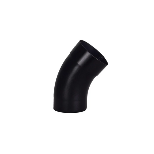 40° Downspout Elbows for Painted Half-Round Gutters - 3” - Black