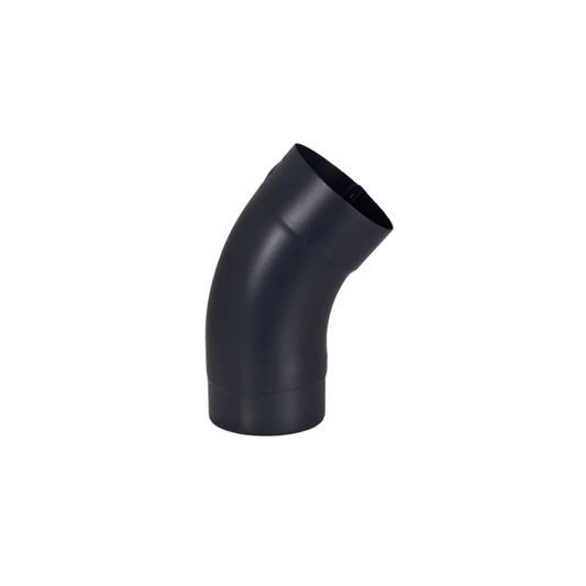 40° Downspout Elbows for Painted Half-Round Gutters - 4” - Dark Charcoal