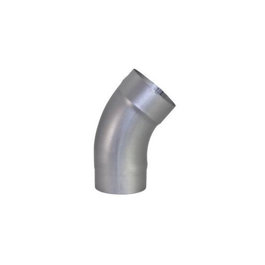 40° Downspout Elbows for Painted Half-Round Gutters - 3” - Natural Gray Metallic
