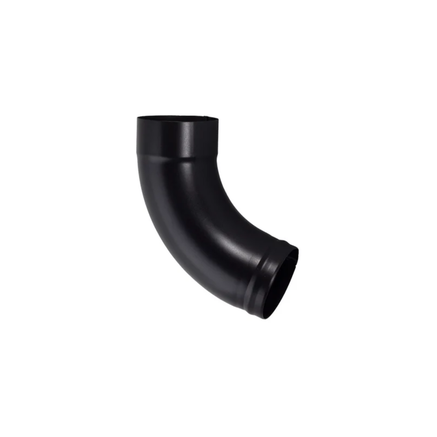85° Downspout Elbows for Painted Half-Round Gutters - 4” - Black