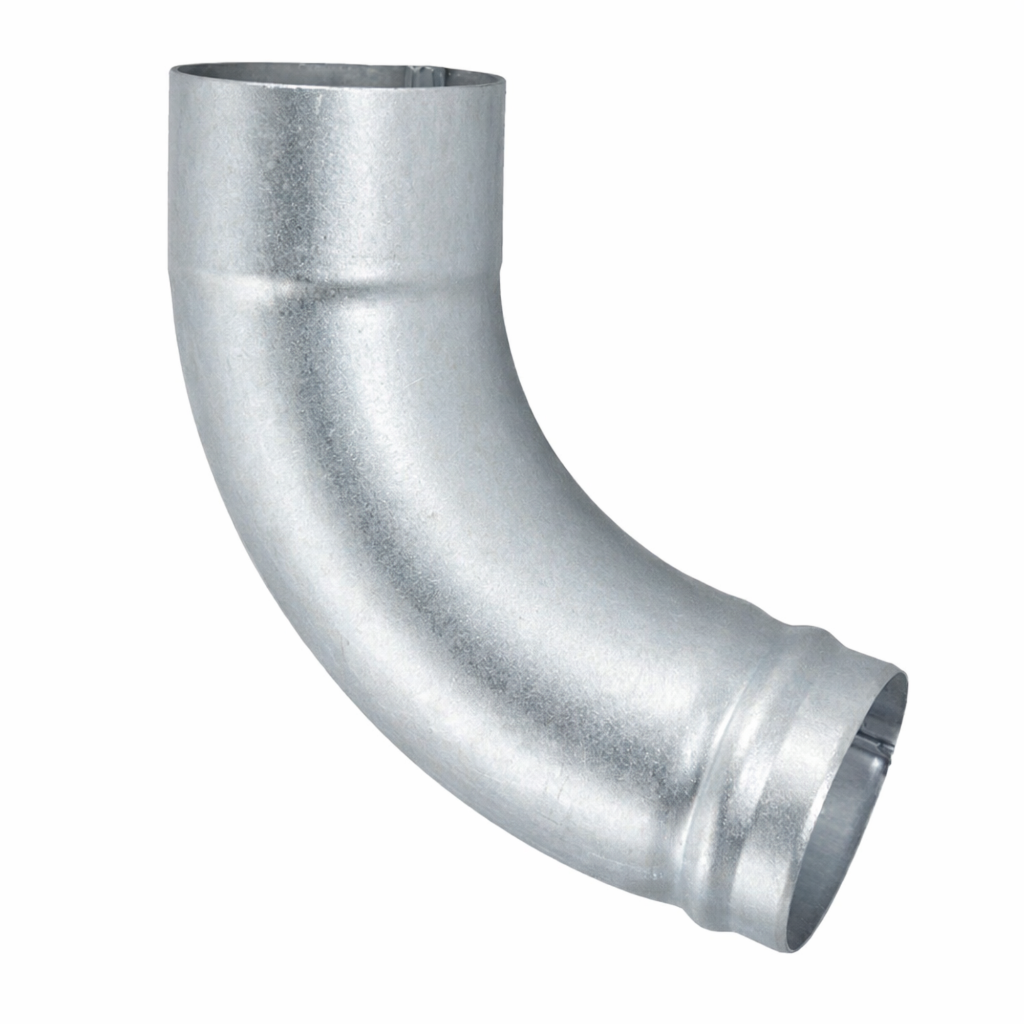 72° Downspout Beaded Ground Elbows for Zinc Half-Round Gutters - 4"