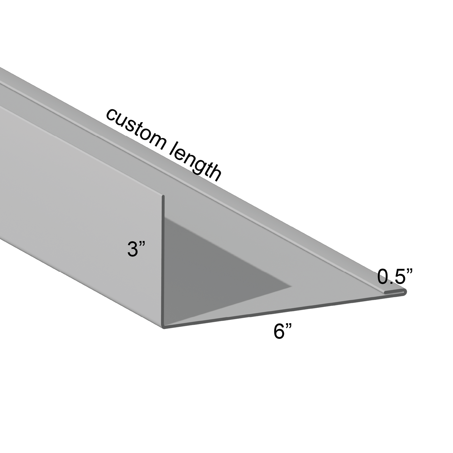 Closure angle Single Hem Mount Leg In 6 inch mount leg custom length