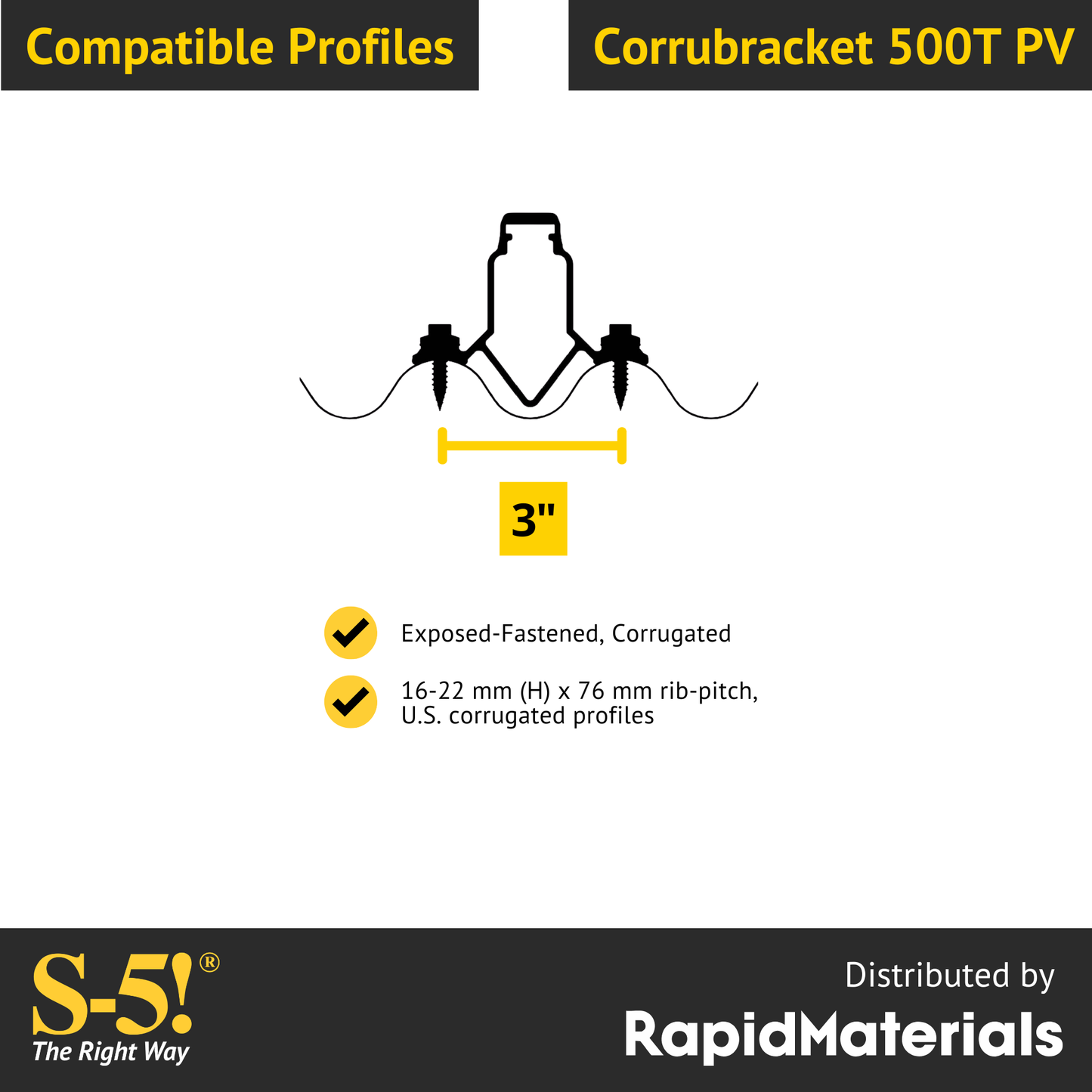 CorruBracket 500T PV