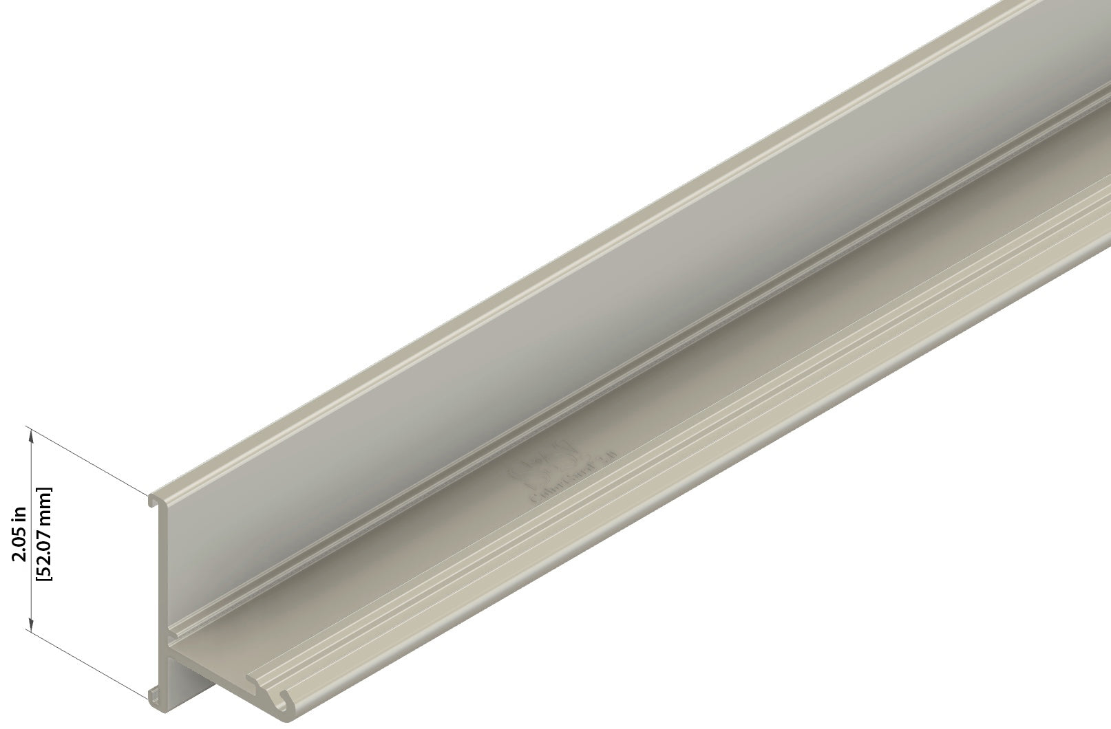 ColorGard® 2.0 7'-8" Un-Punched Snow Rail - S-5! Brand Metal Roof Snow Retention