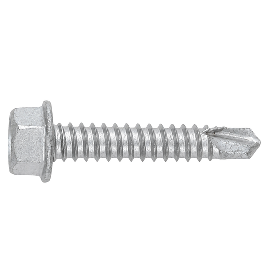 SFS FS3-14 Flex5® Self-Drilling Screw - 1/4" x 1-1/2" Hex Washer Head, Grade 5 Carbon (1,000 Pack)
