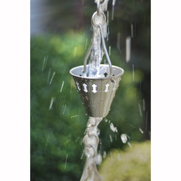Stainless Steel Rain Chain - Shade Cup - 10'