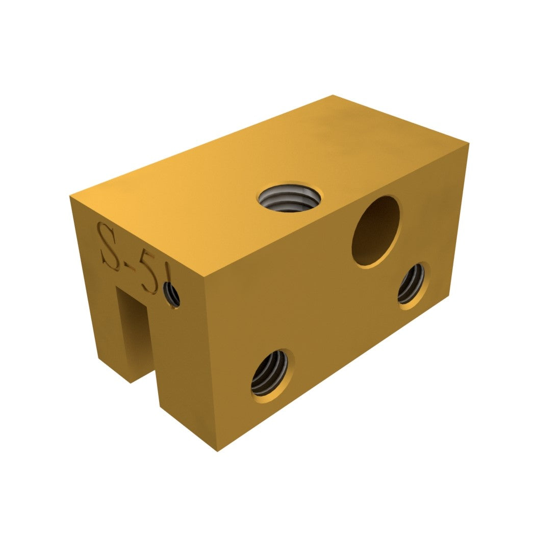 S-5-BE Brass SnoRail/SnoFence End Clamp - S-5! Brand Metal Roof Attachment