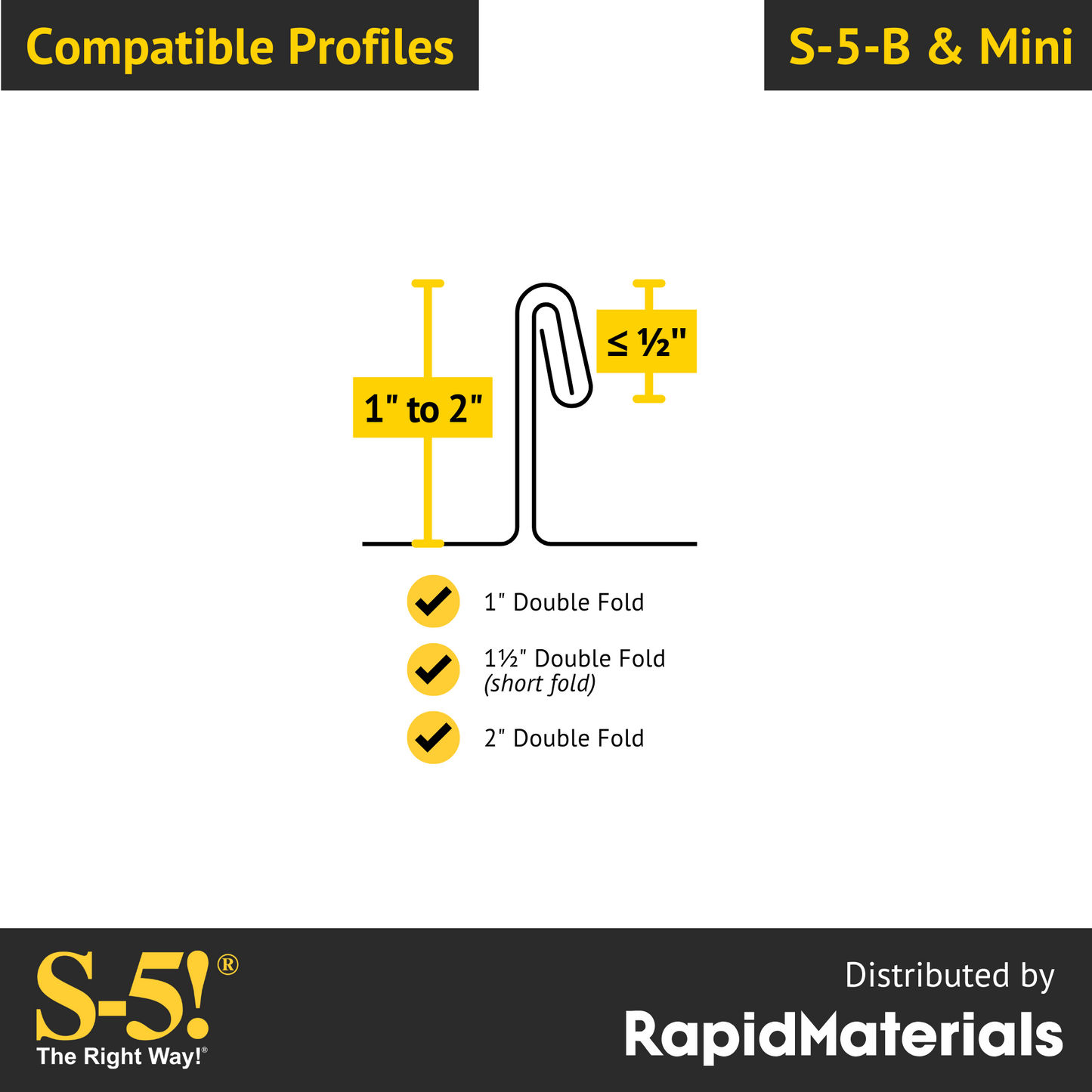 S-5-B Brass Mini Seam Clamp