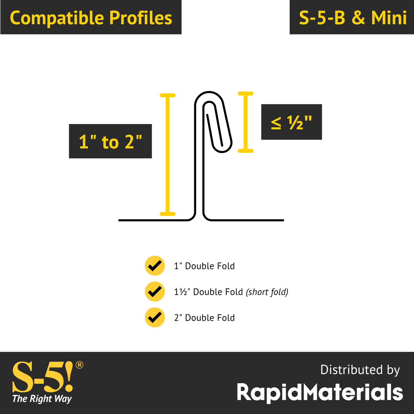 S-5-B Brass Seam Clamp