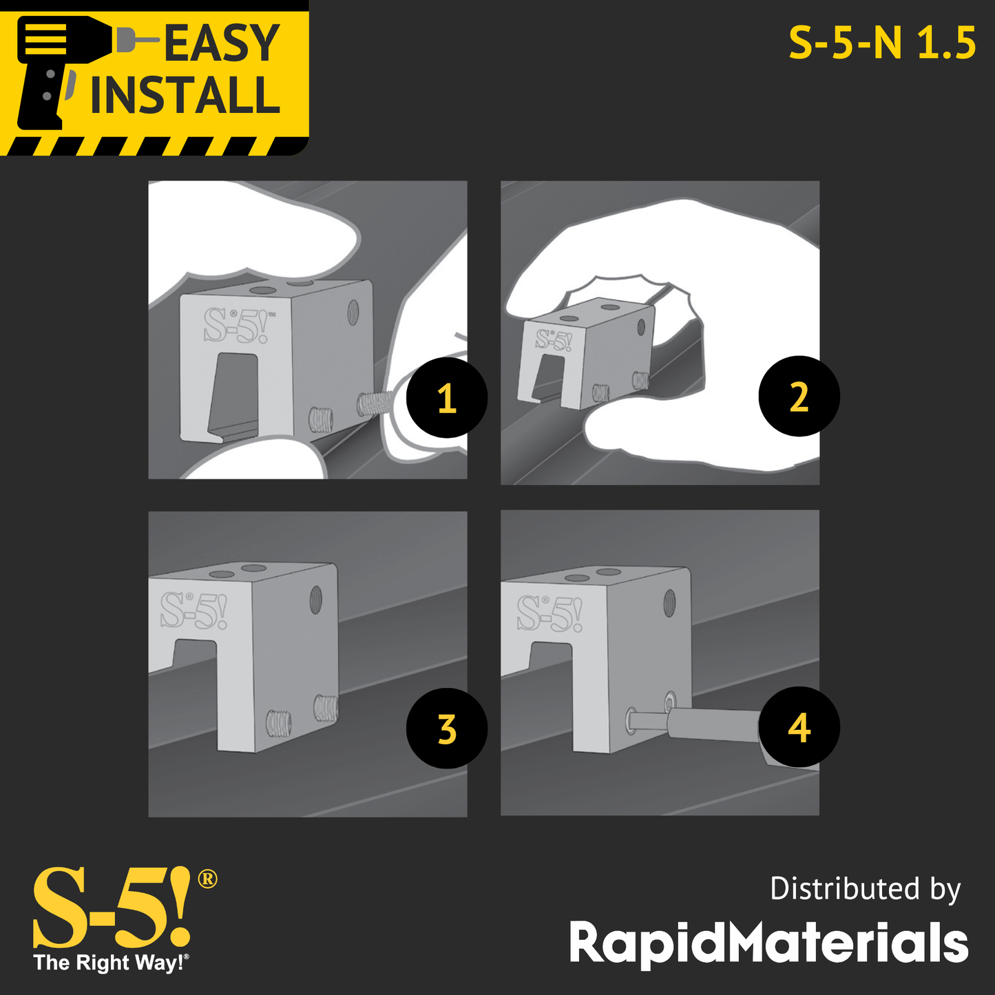 S-5-N 1.5 Seam Clamp