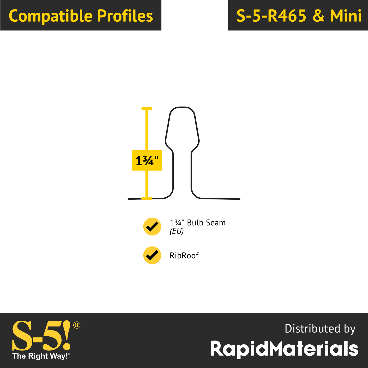 S-5-R465 Seam Clamp