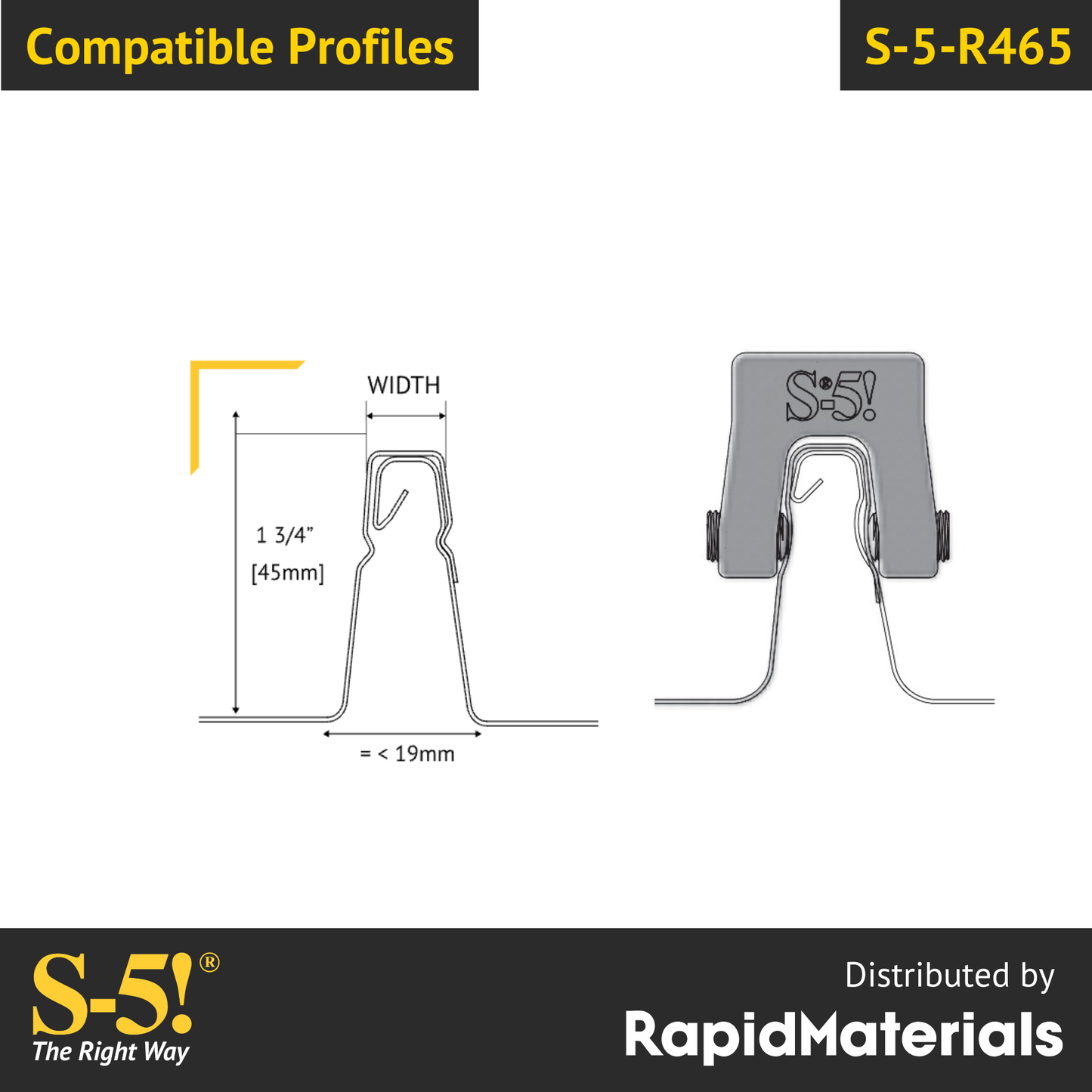 S-5-R465 Seam Clamp