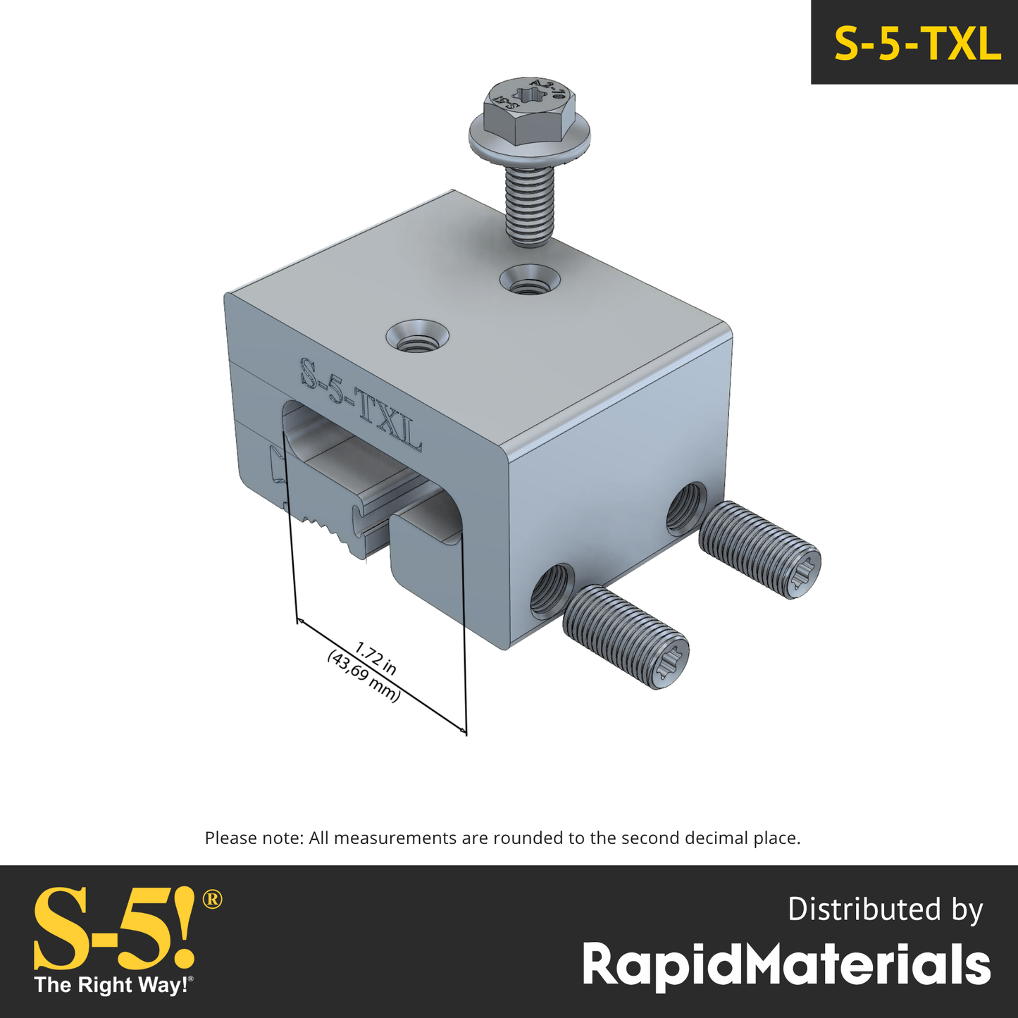 S-5-TXL Seam Clamp