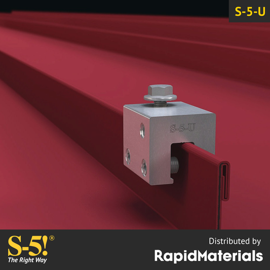 S-5-U Seam Clamp installed on Single Fold Standing Seam Metal Roof