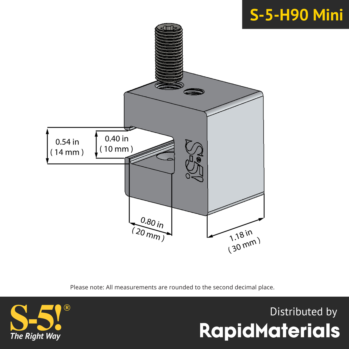 S-5-H90 Mini Seam Clamp