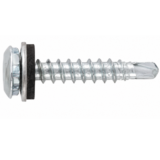 SFS SX3-L12 Irius® Bi-Metal Self-Drilling Screw, Low Profile Dome Head, 304 Stainless - #12 x 1-1/4" (250 Pack)