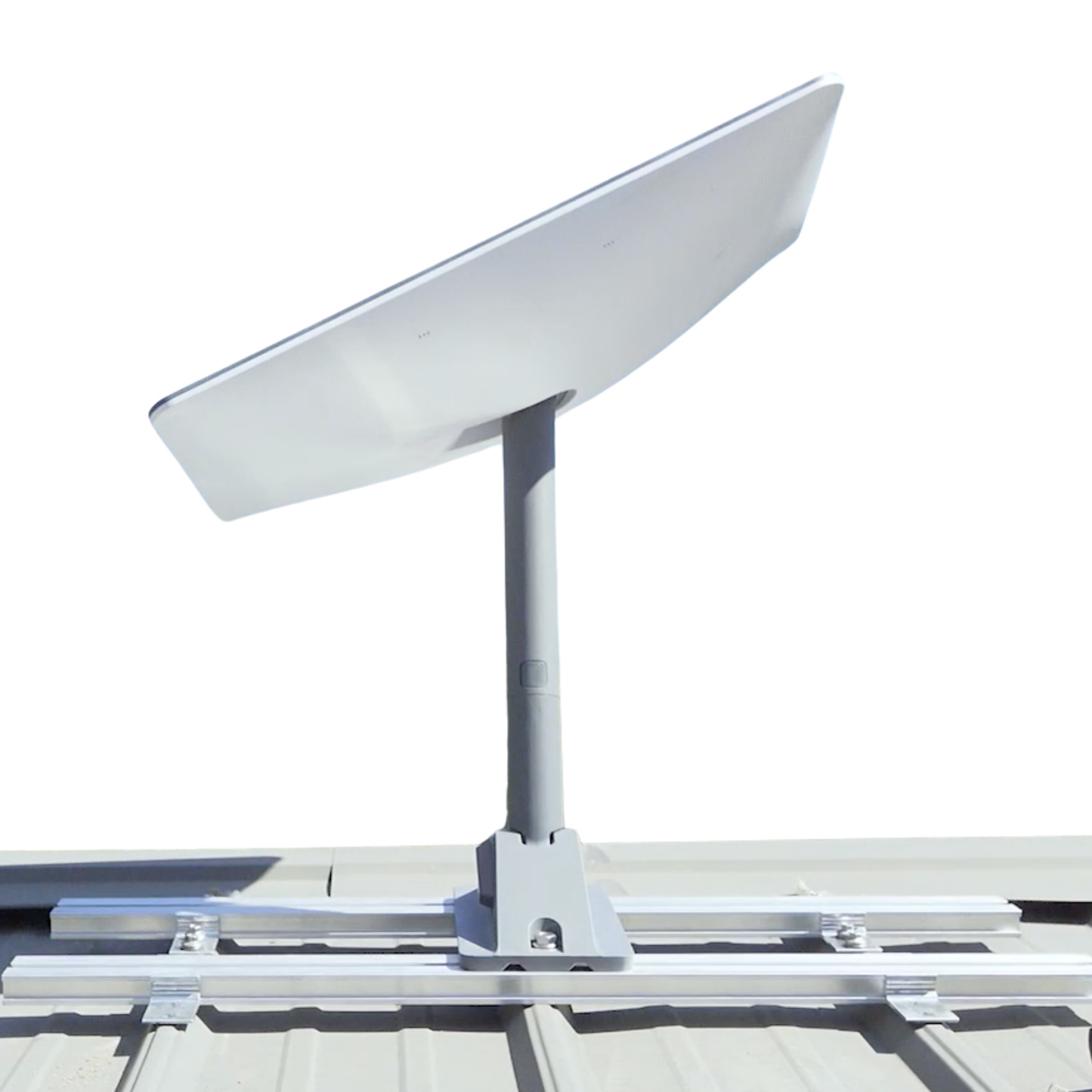 Satellite Dish Mounting Kit for Exposed Fastener Metal Roof Panels