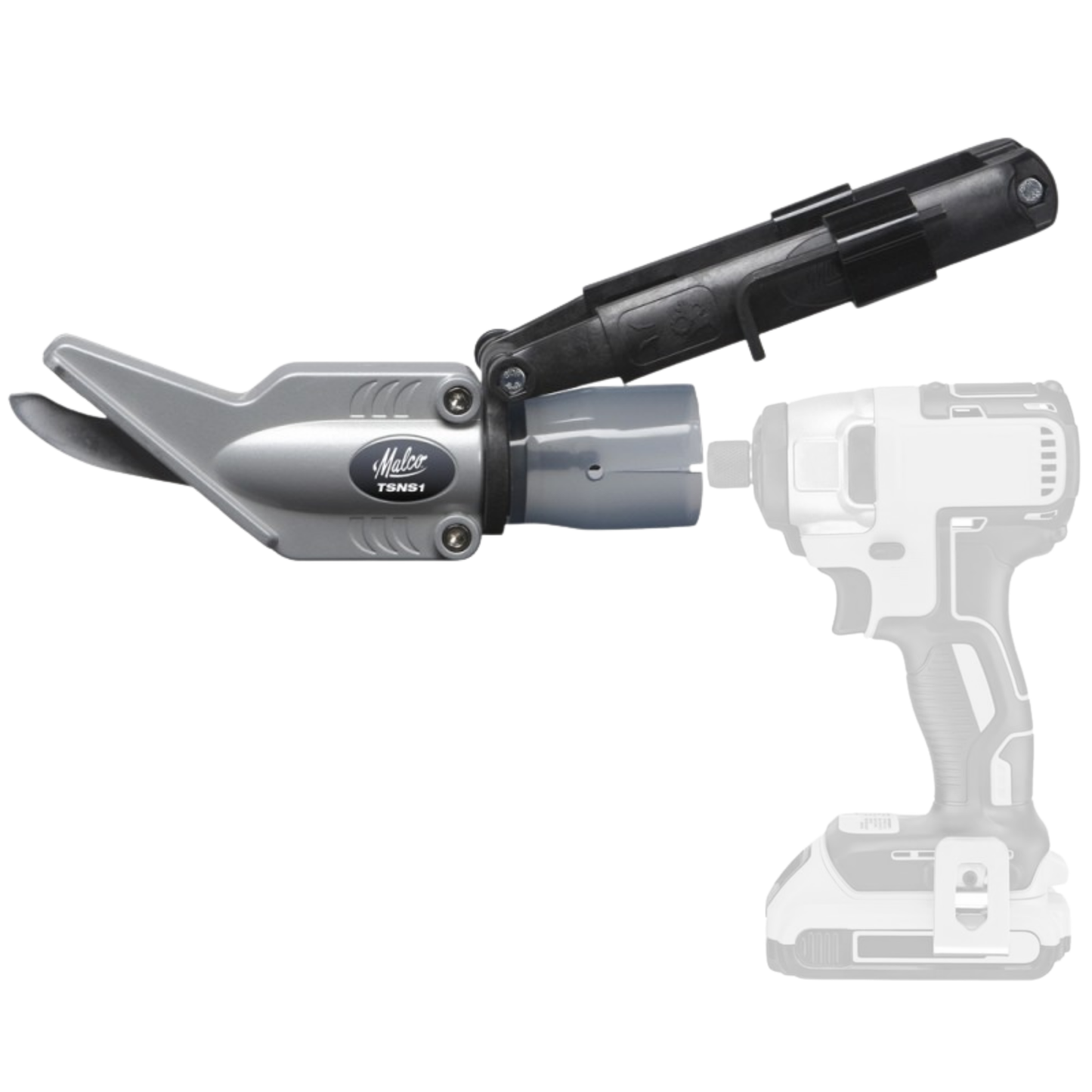 Malco TurboShear TSNS1 Drill-Powered Slate Cutting Shear Attachment