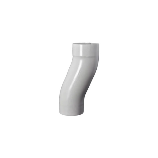 Downspout 2" Offsets for Painted Half-Round Gutters - 5" - Antique White