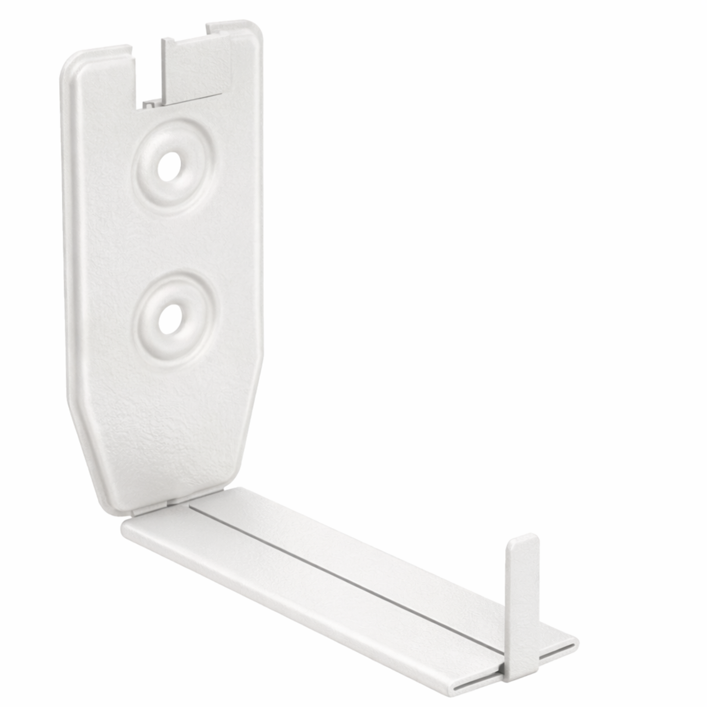 Adjustable Fascia Mount Gutter Hangers for Painted Half-Round Gutters - 6" - Antique White