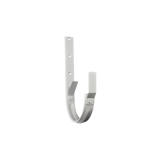 Heavy Duty Roof Mount Gutter Hangers for Painted Half-Round Gutters - 7.6" - Antique White