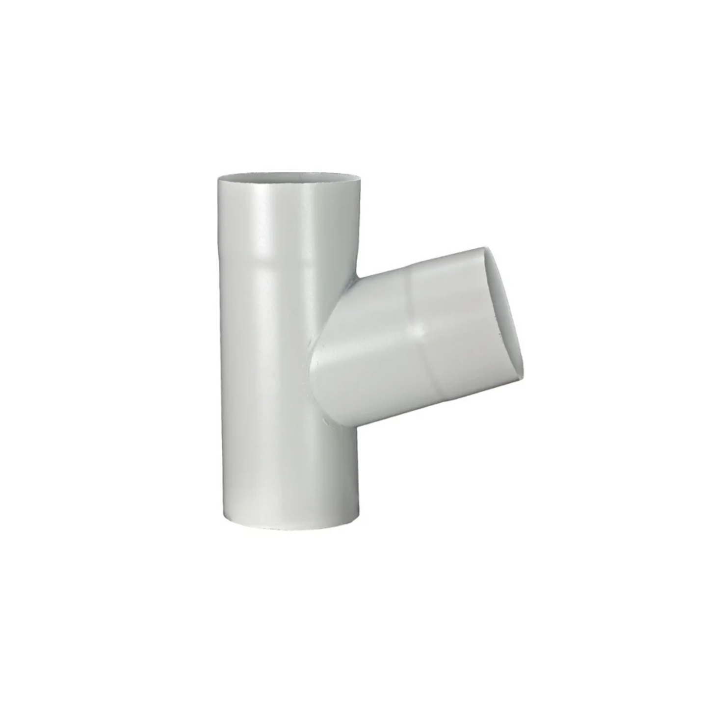 Downspout Y-Connectors for Painted Half-Round Gutters - 4” - Antique White