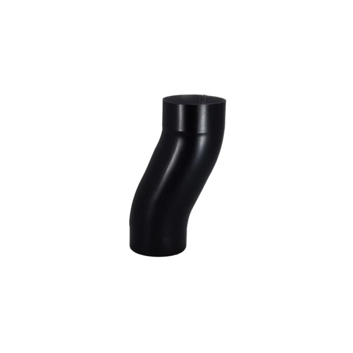 Downspout 2" Offsets for Painted Half-Round Gutters - 5" - Black