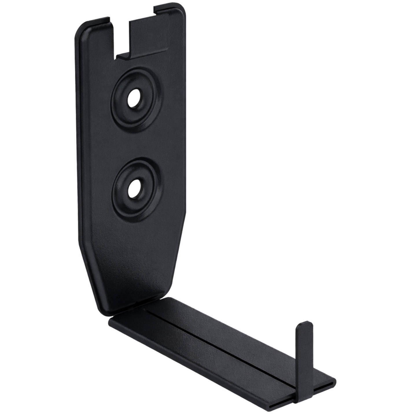 Adjustable Fascia Mount Gutter Hangers for Painted Half-Round Gutters - 6" - Black