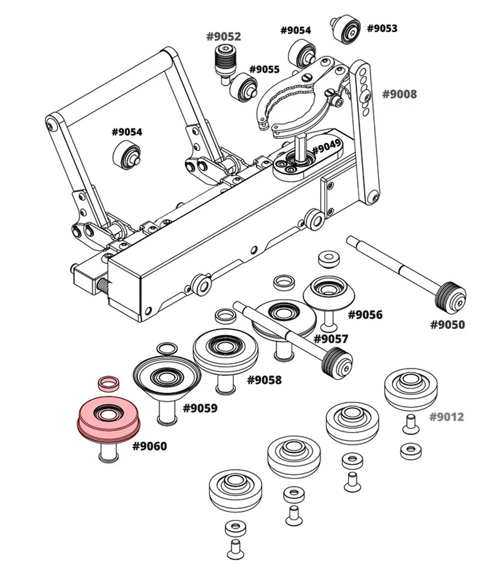Black Wheel 5 for Double Falz Seamer