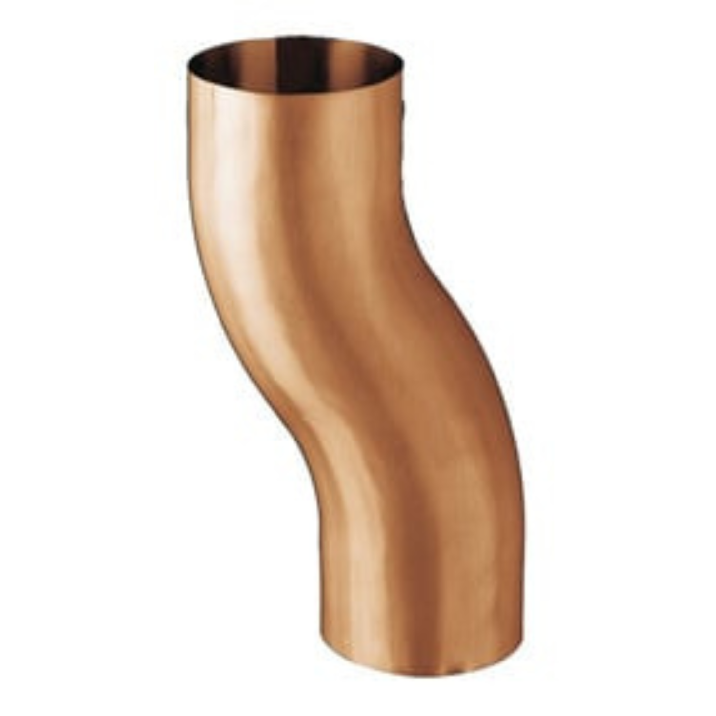 Downspout 2" Offsets for Copper Half-Round Gutters - 3"