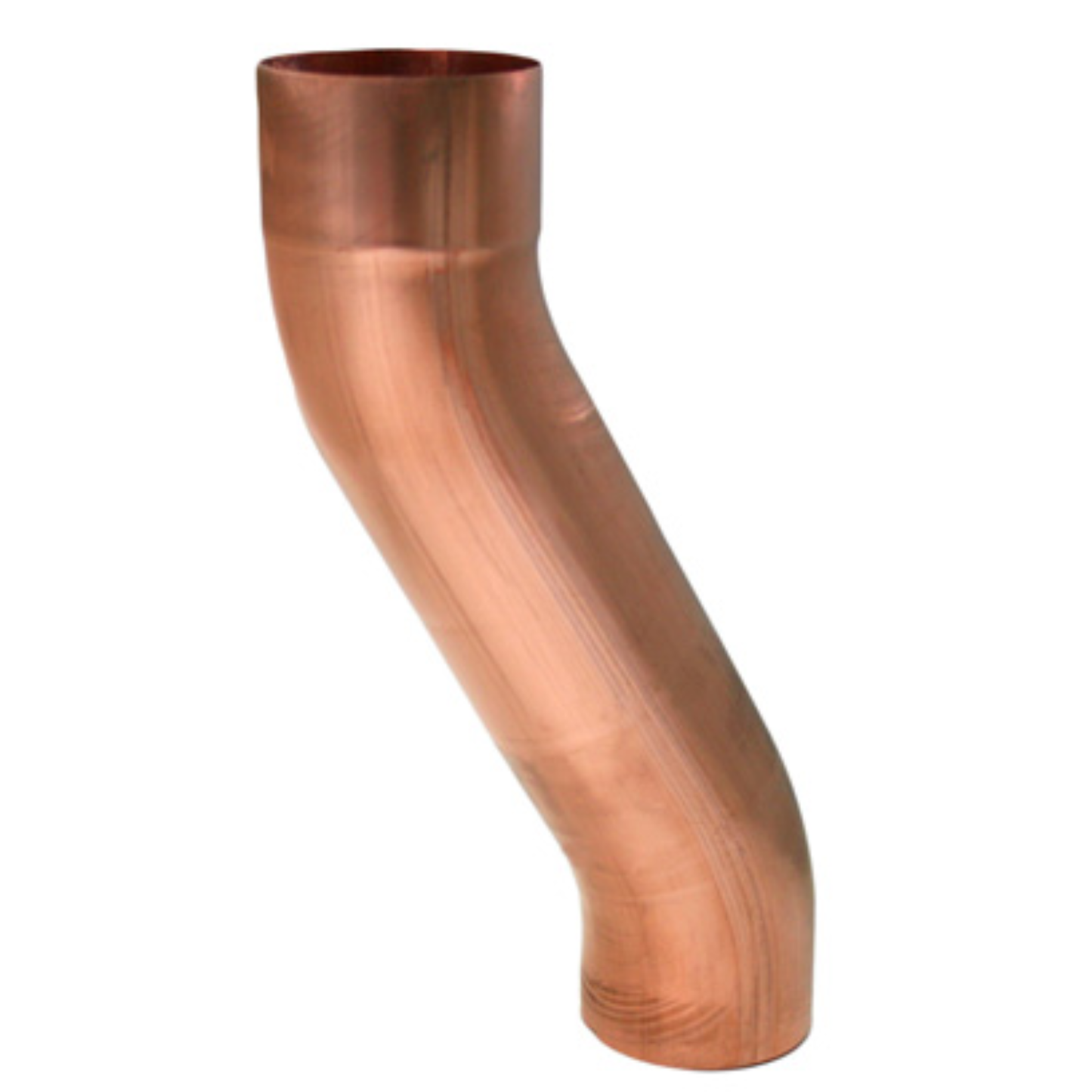 Downspout 4" Offsets for Copper Half-Round Gutters - 4"