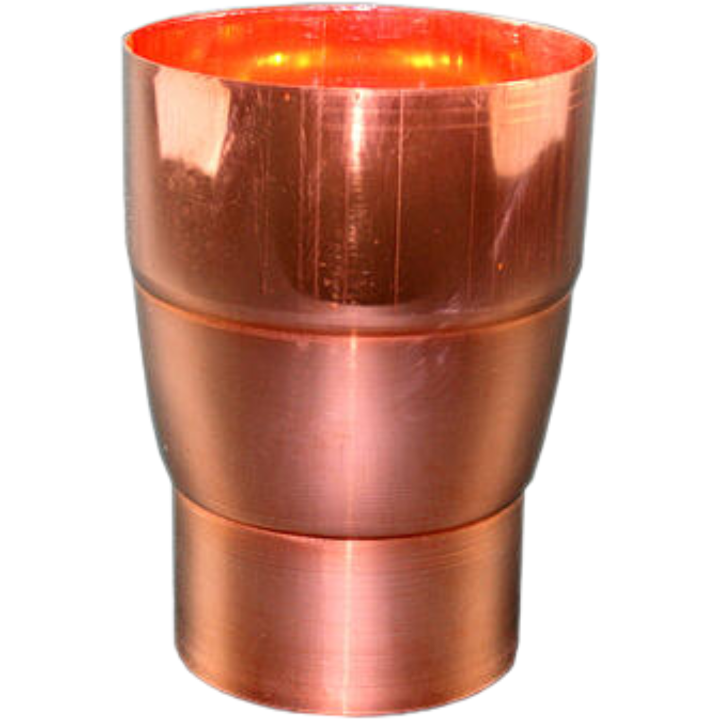 Downspout Reducers for Copper Half-Round Gutters - 5" to 4"