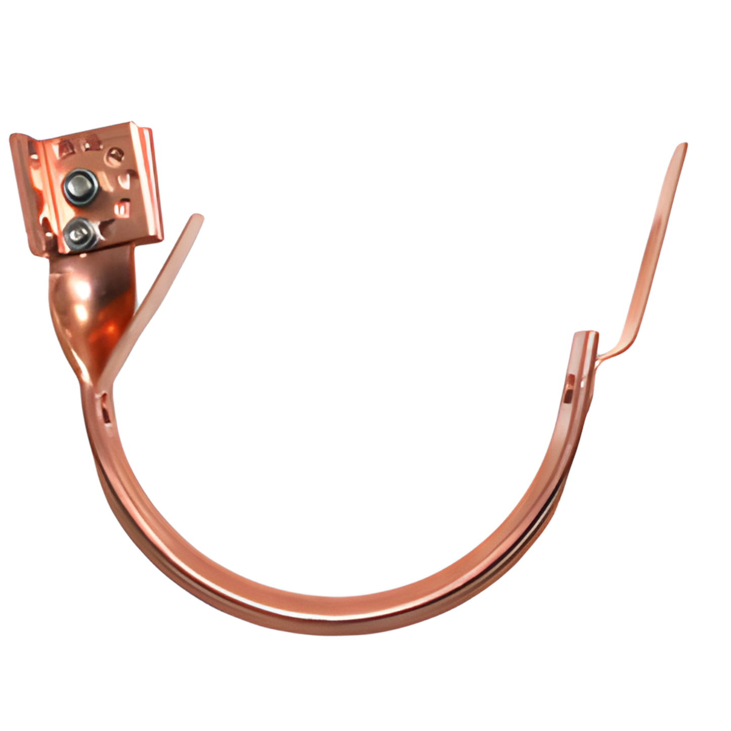 Standard Duty Adjustable Fascia Mount Gutter Hangers for Copper Half-Round Gutters - 5"