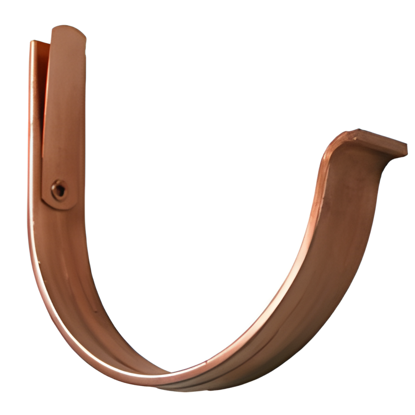 Nose Style Fascia Mount Gutter Hangers for Copper Half-Round Gutters - 6"