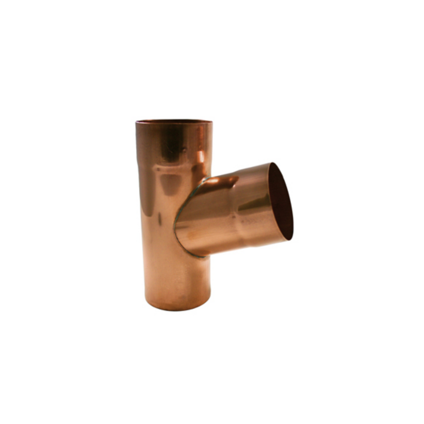 Downspout Y-Connectors for Copper Half-Round Gutters - 4" x 4"