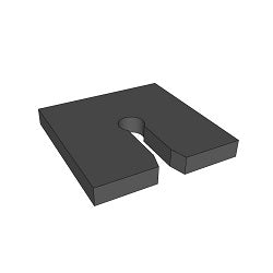 Damper/Leveling Pad for GripperFix HVAC Applications - S-5! Brand Metal Roof Utility Attachment
