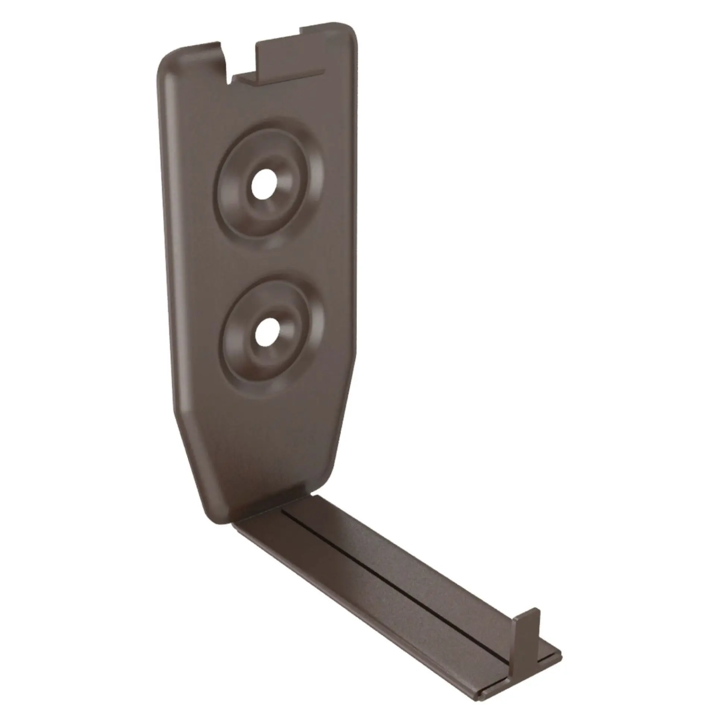 Adjustable Fascia Mount Gutter Hangers for Painted Half-Round Gutters - 6" - Dark Bronze