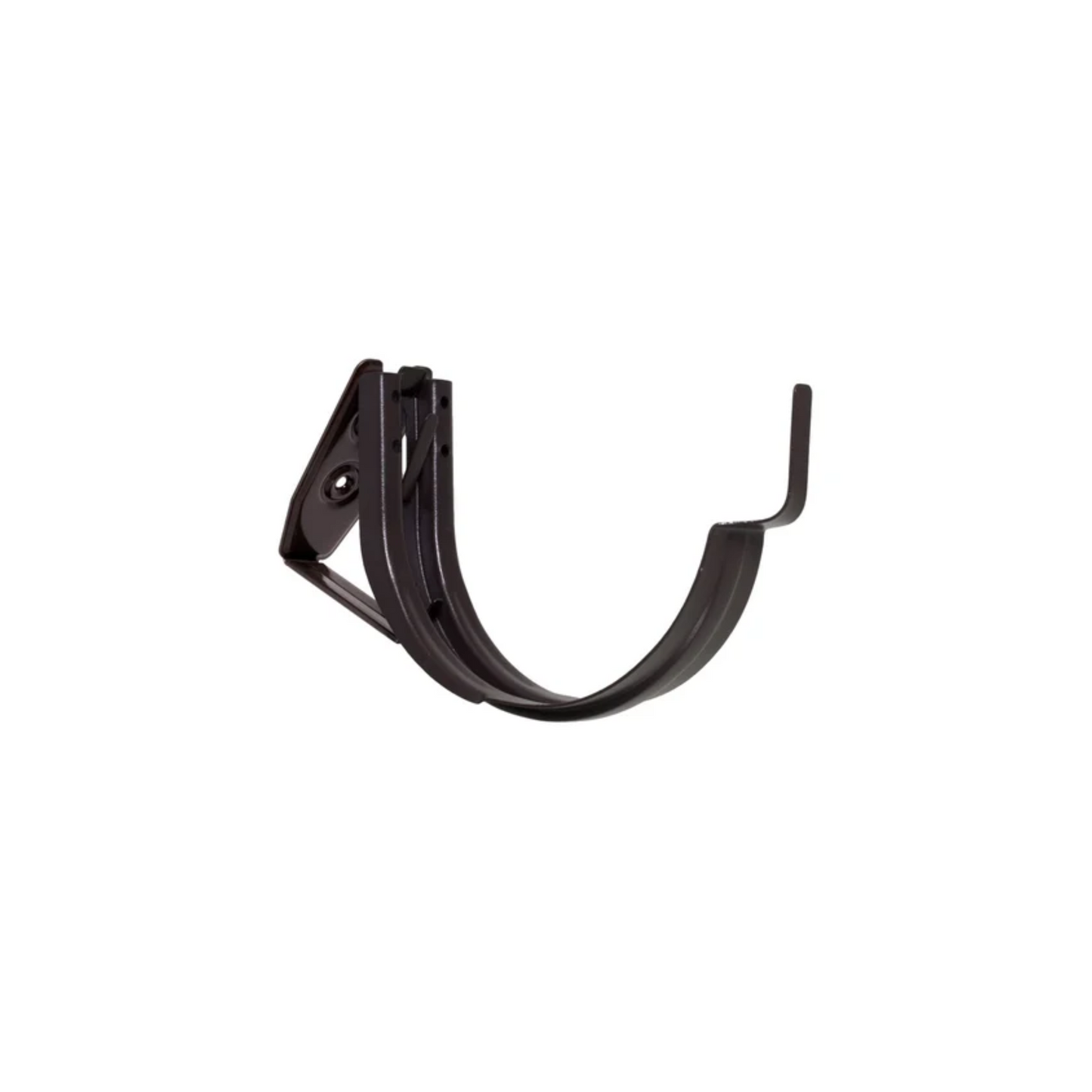 Adjustable Fascia Mount Gutter Hangers for Dark Bronze Half-Round Gutters - 5"