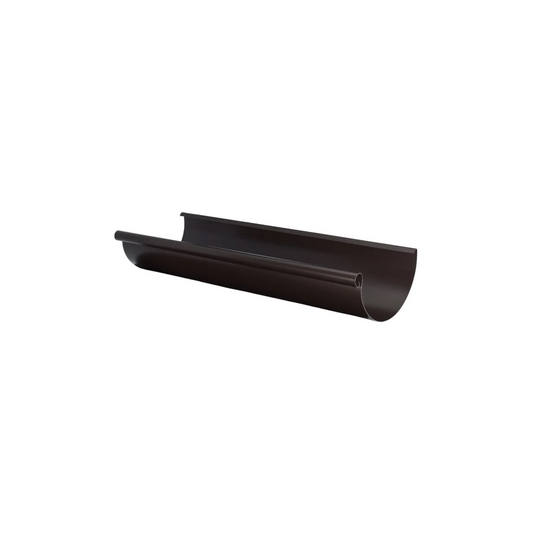 Half-Round Gutters for Painted Steel by Zambelli - 6" x 10'0" - Dark Bronze