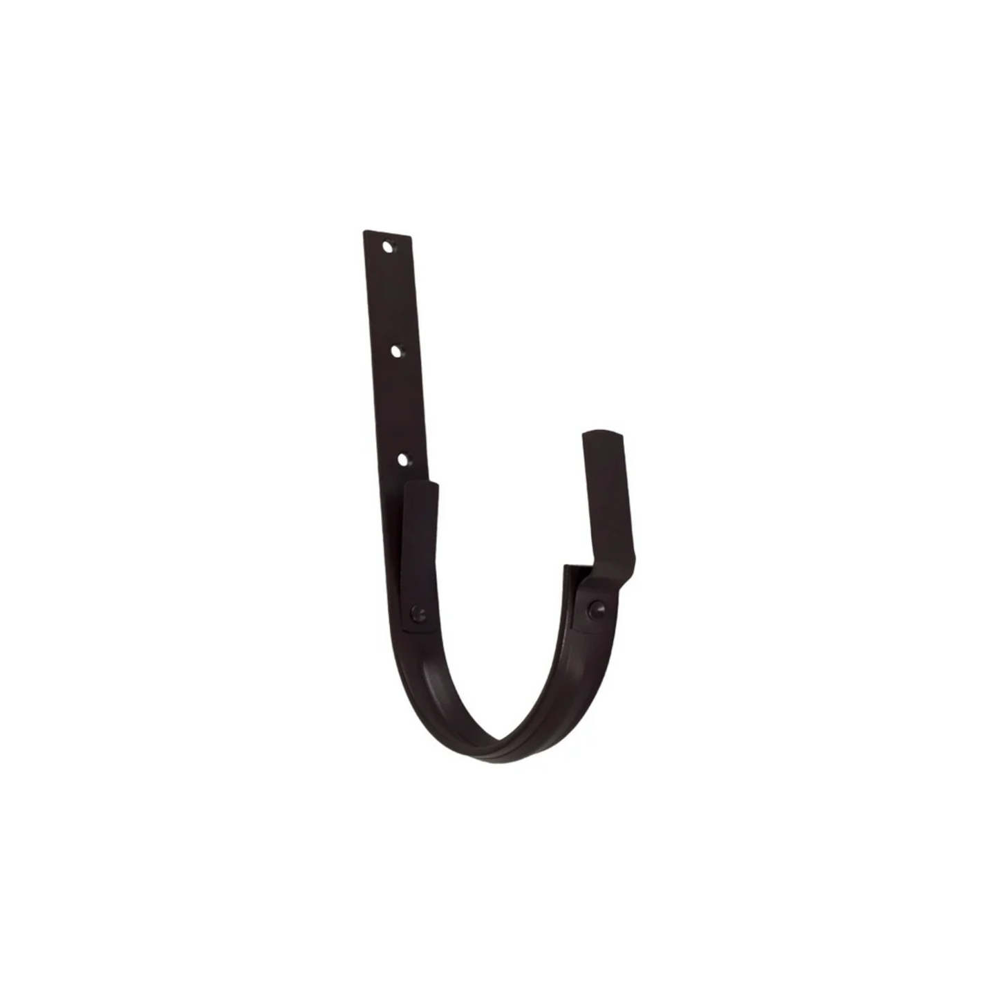 Heavy Duty Roof Mount Gutter Hangers for Painted Half-Round Gutters - 7.6" - Dark Bronze