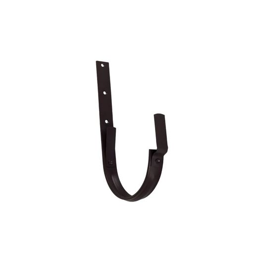 Heavy Duty Roof Mount Gutter Hangers for Painted Half-Round Gutters - 7.6" - Dark Bronze