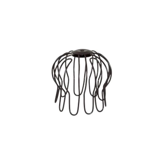 Wire Downspout Strainers for Painted Half-Round Gutters - 3β - Dark Bronze
