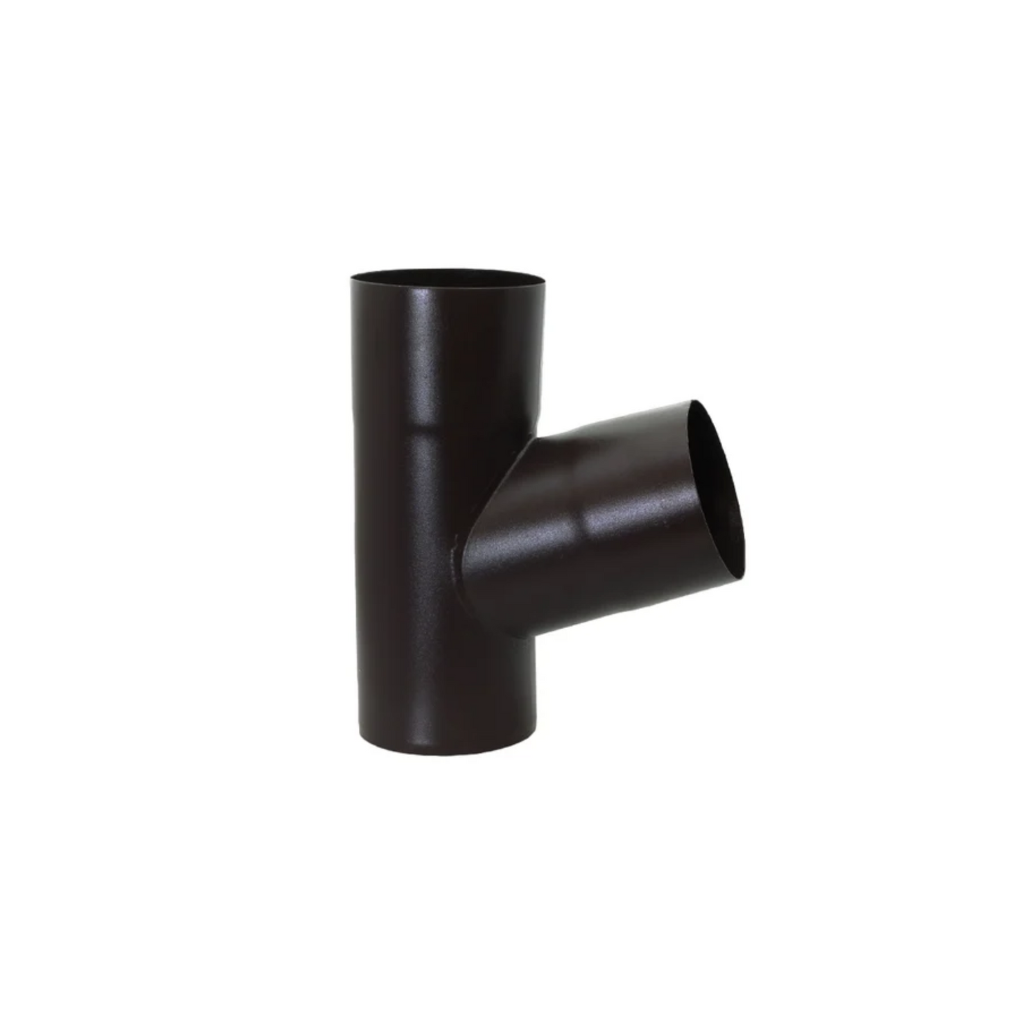 Downspout Y-Connectors for Painted Half-Round Gutters - 4” - Dark Bronze