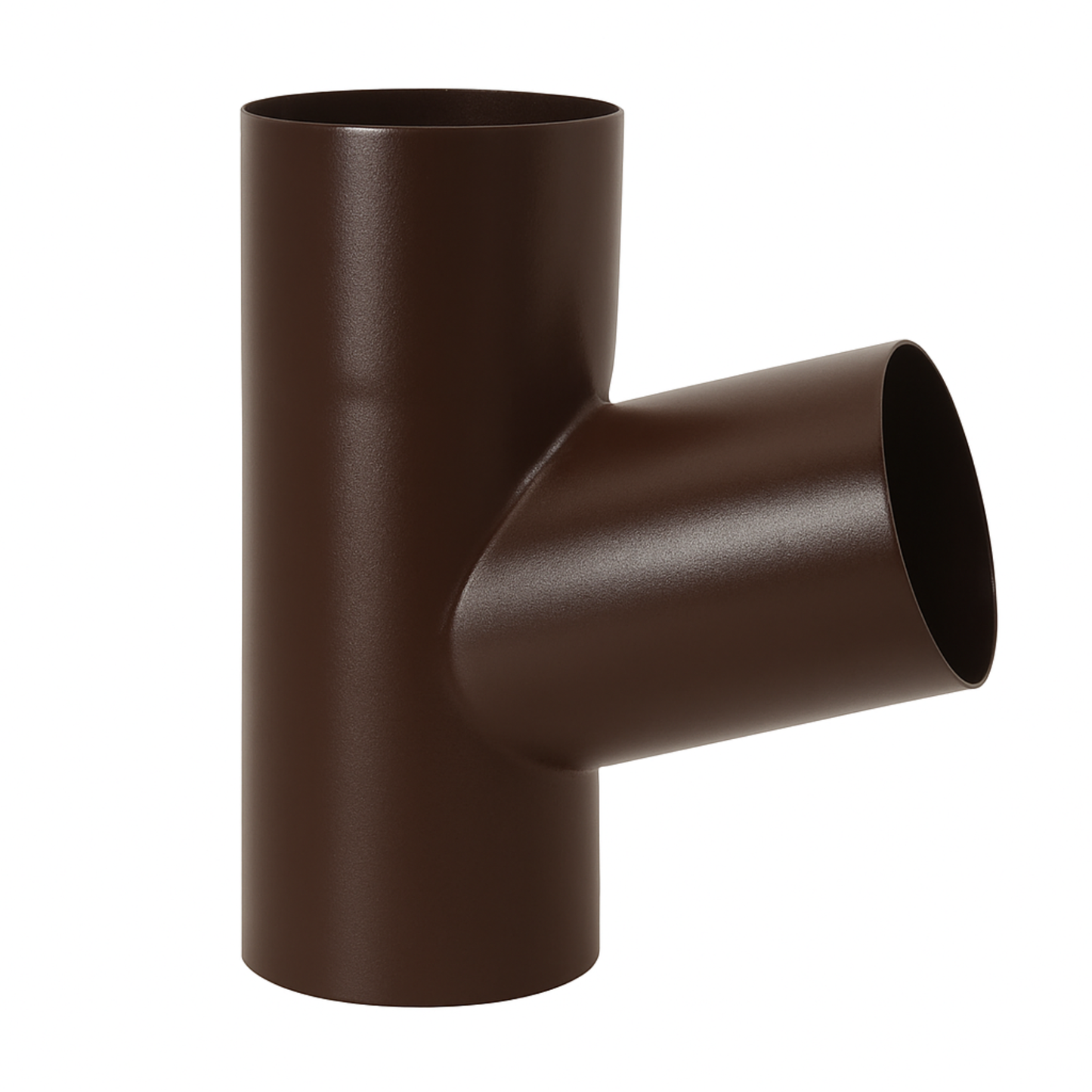Downspout Y-Connectors for Painted Half-Round Gutters - 3” - Dark Bronze
