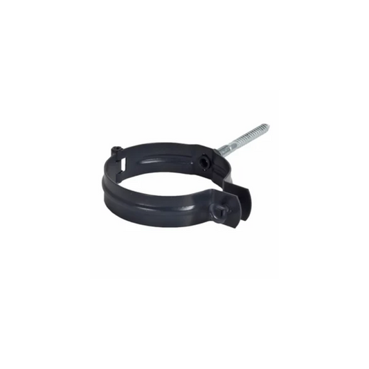 Downspout Brackets for Painted Half-Round Gutters – 4” - Dark Charcoal