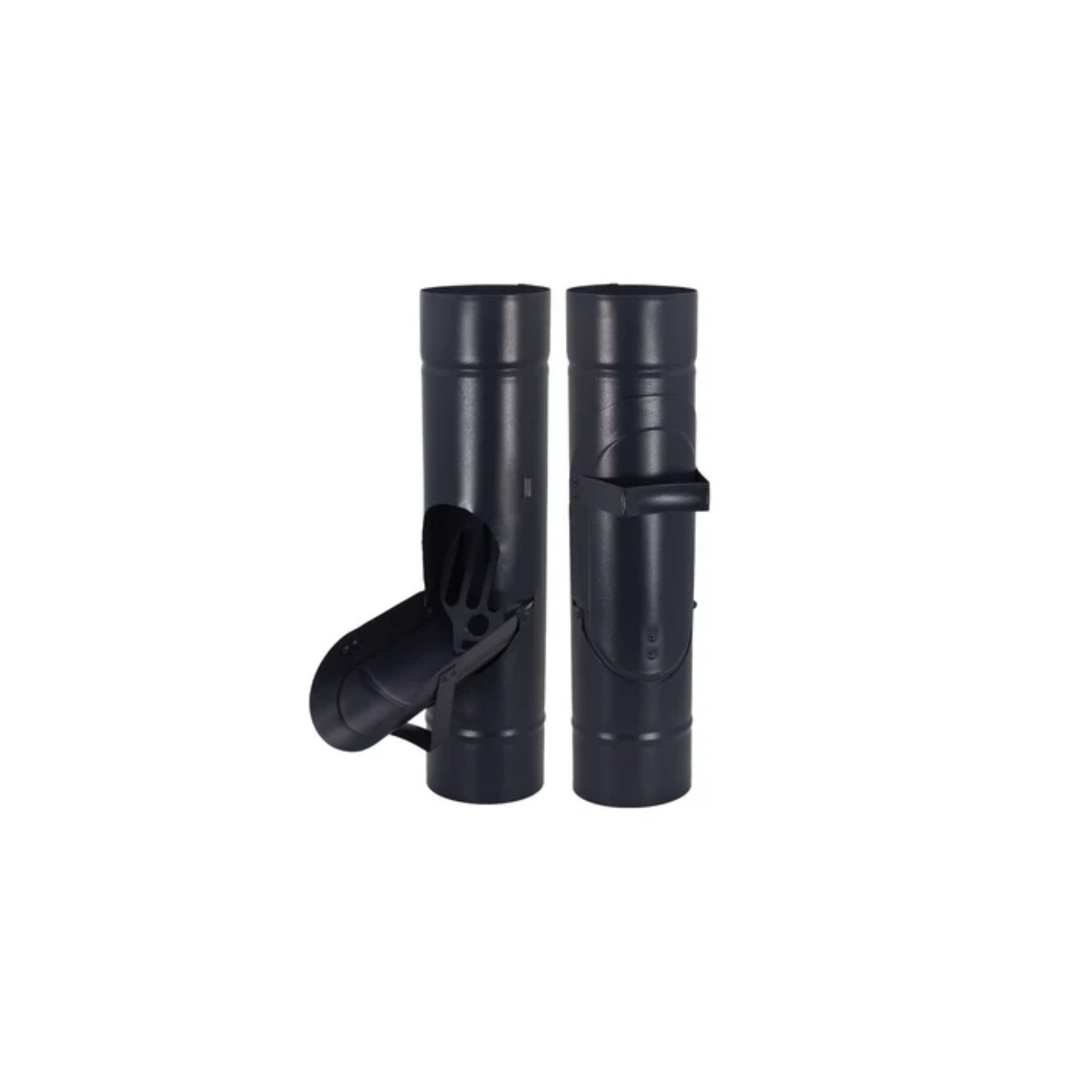 Inline Downspout Cleanouts for Painted Half-Round Gutters - 3" - Dark Charcoal