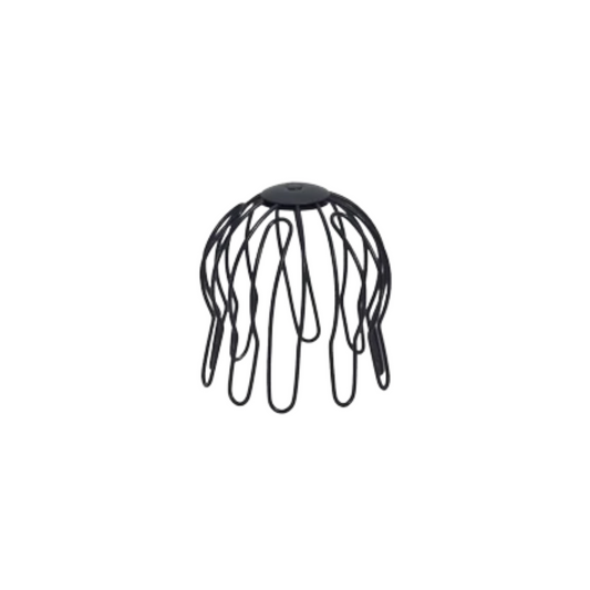 Wire Downspout Strainers for Painted Half-Round Gutters - 4” - Dark Charcoal