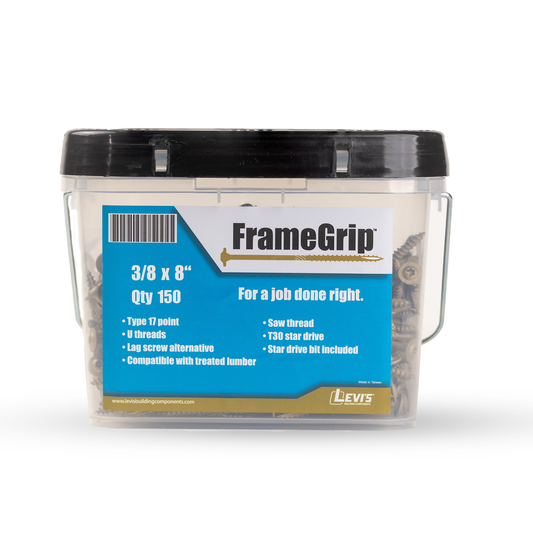 FrameGrip Structural Wood Screw – 3/8" x 8"