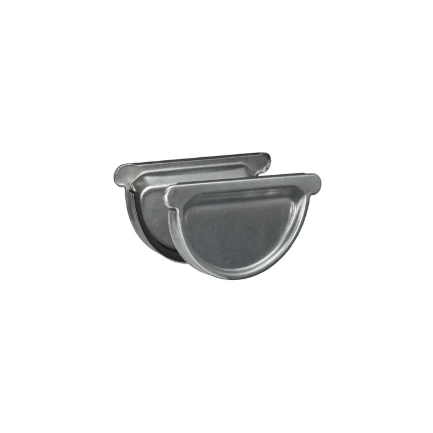 Universal Gutter Endcaps for Galv. Half-Round Gutters - 5"