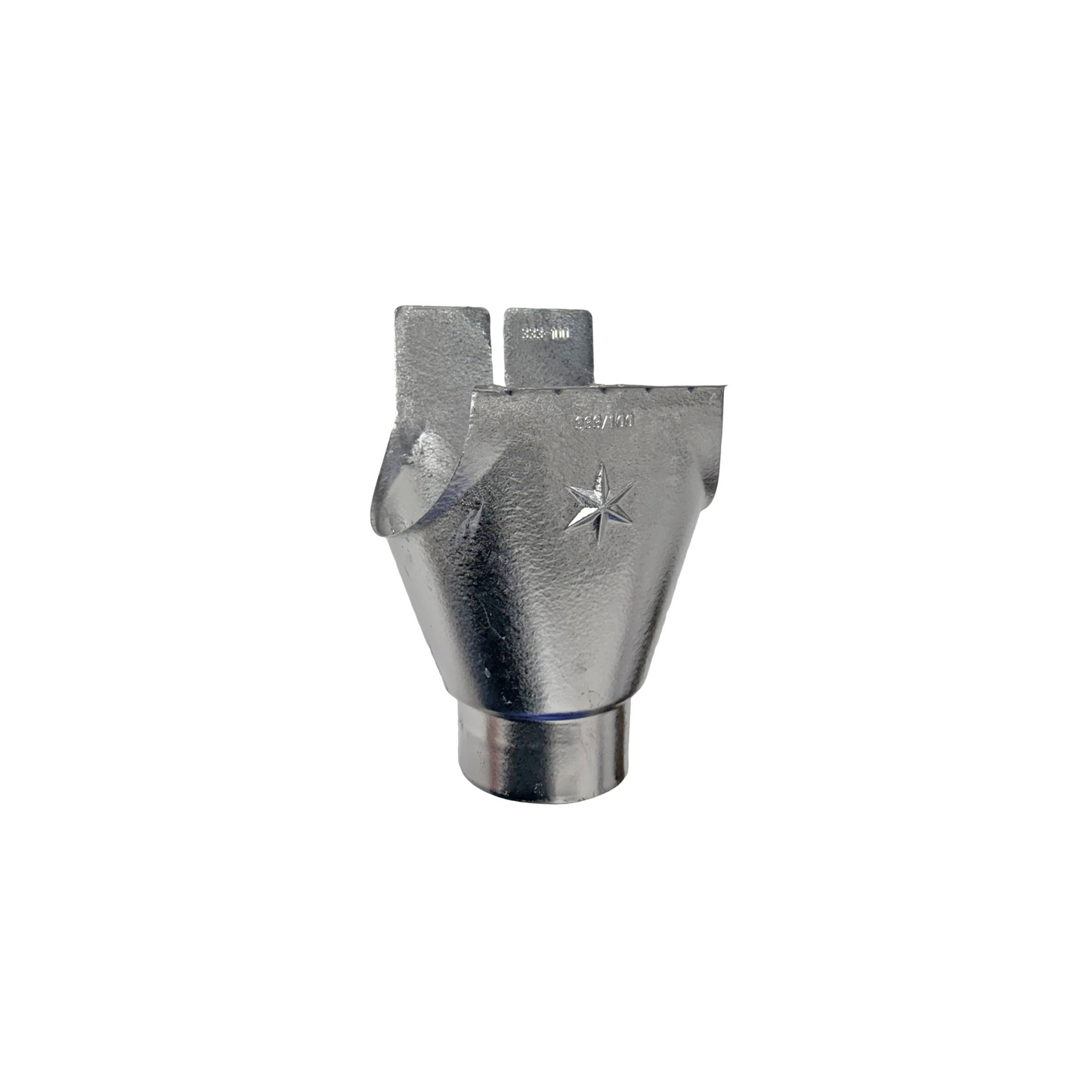 Downspout Star Drop Outlets for Lead-Coated Copper Half-Round Gutters - 6" to 4"